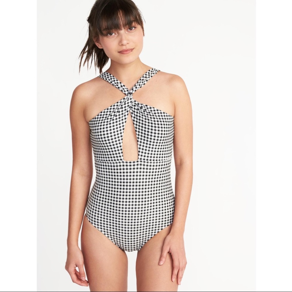 Old Navy Cross Front One Piece Bathing Suit | XL